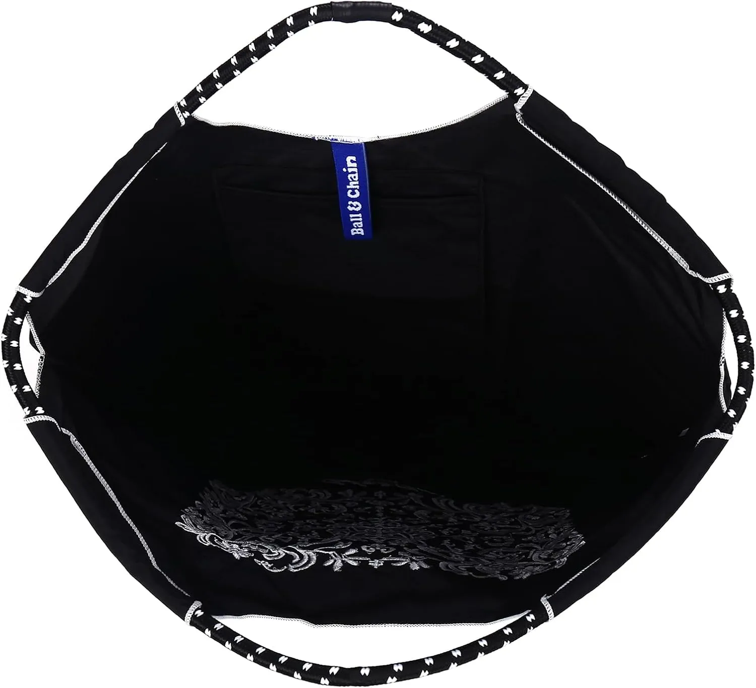 Ball&Chain Embroidery Tote Bag Women Work Bags Crossbody Bag Purse for Women Travel Bags Handbags Everyday Bag