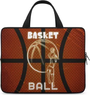 Basketball Retro Laptop Bag Laptop Case Computer Messenger Bag with Adjustable Shoulder Strap
