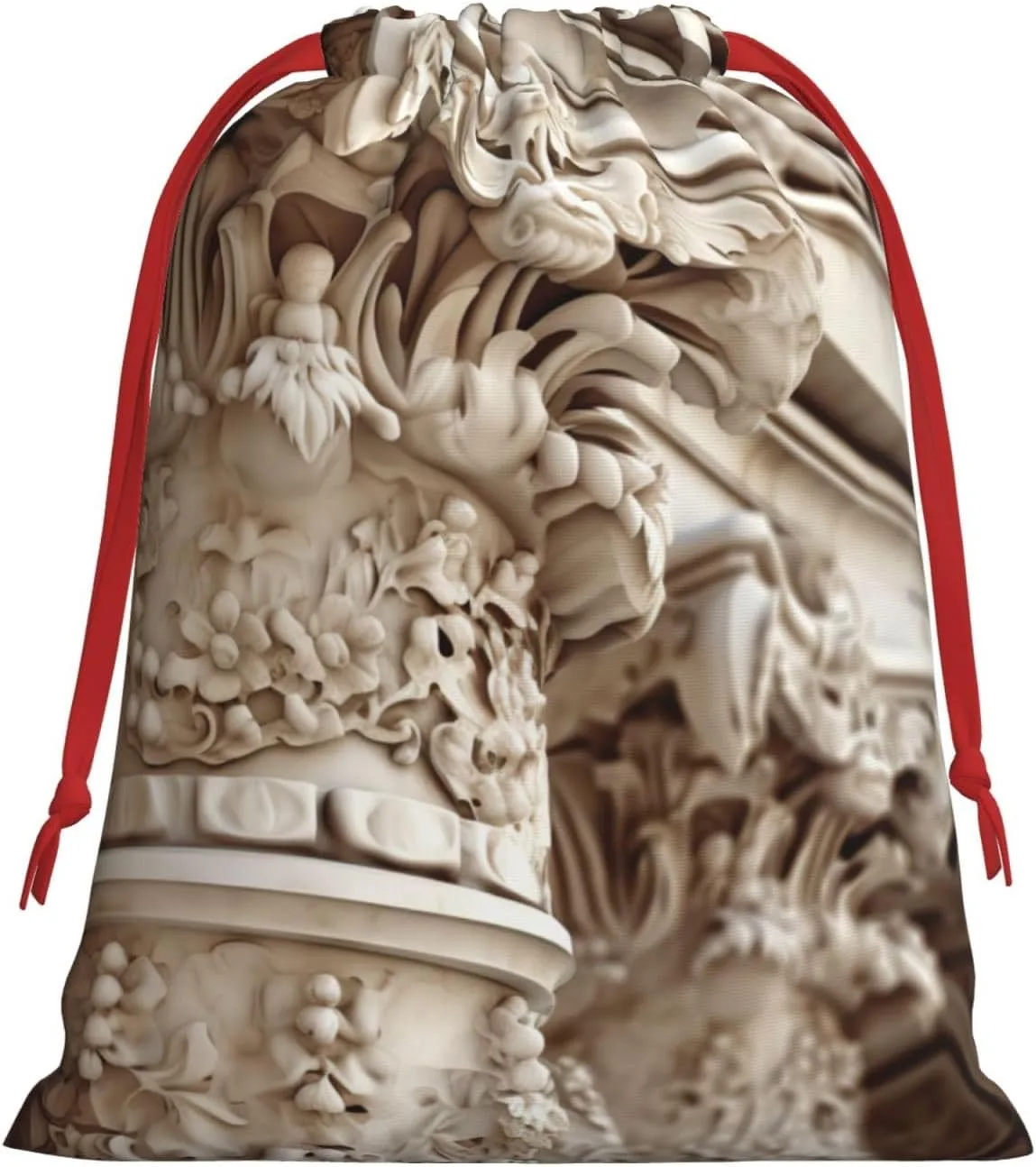 BBEXJIGY Romano Art Print Christmas Drawstring Presents Bag Polyester Storage Bag Party Favor Bag