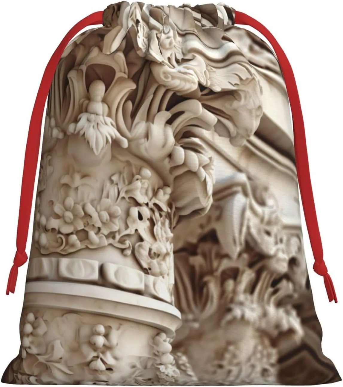 BBEXJIGY Romano Art Print Christmas Drawstring Presents Bag Polyester Storage Bag Party Favor Bag
