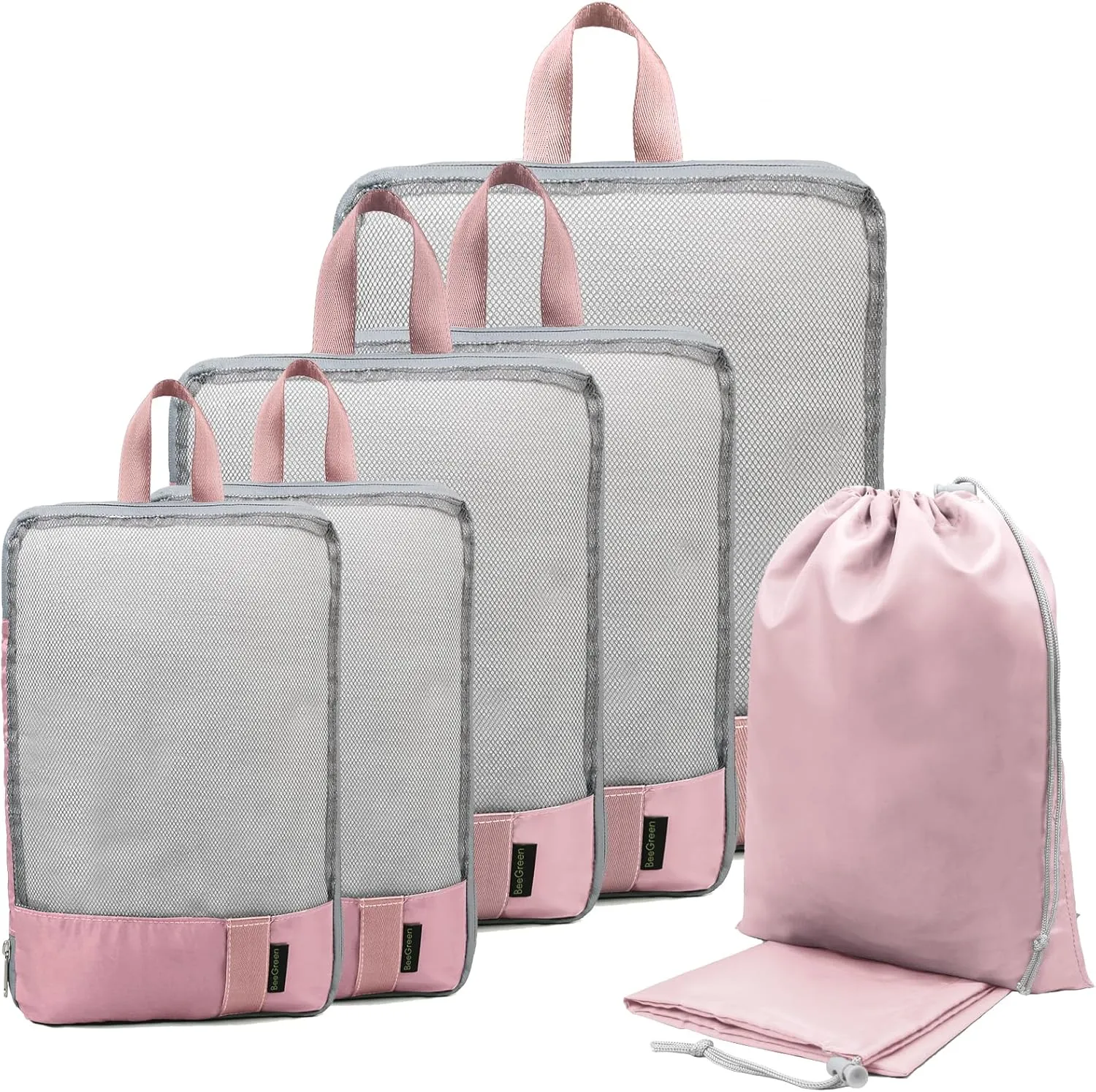 BeeGreen Packing Cubes for Travel, Travel Must Have for Women Men, Travel Accessories for Suitcase Backpack, Packing Luggage Organizers with Shoe Bag