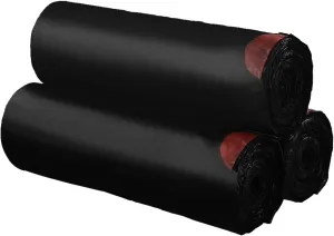 Begale 8 Gallon Drawstring Trash Bags, Black, 110 Counts