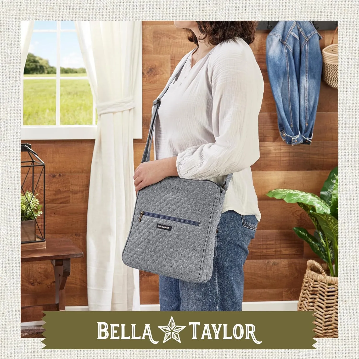 Bella Taylor Large Crossbody Purse for Women | Shoulder Bag with Adjustable Strap