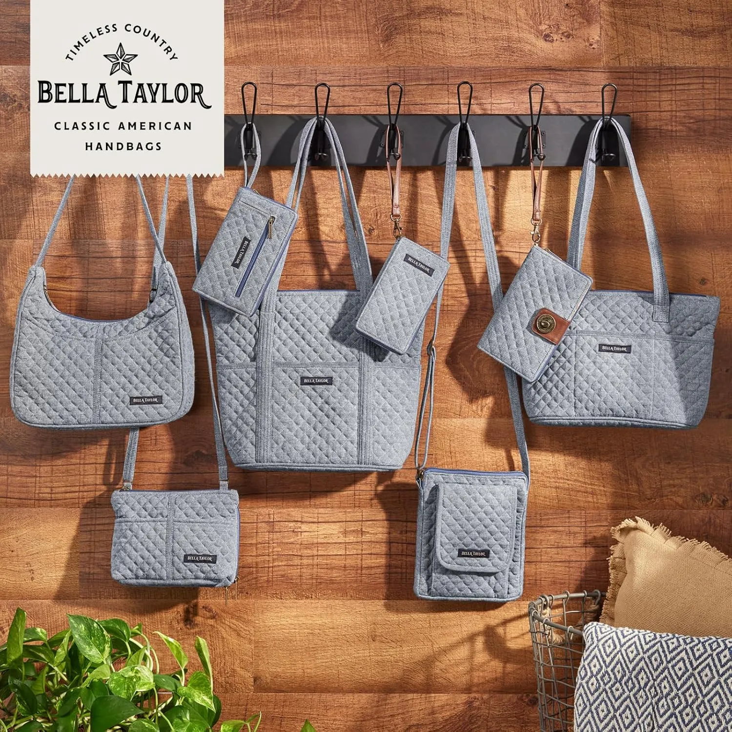 Bella Taylor Large Crossbody Purse for Women | Shoulder Bag with Adjustable Strap