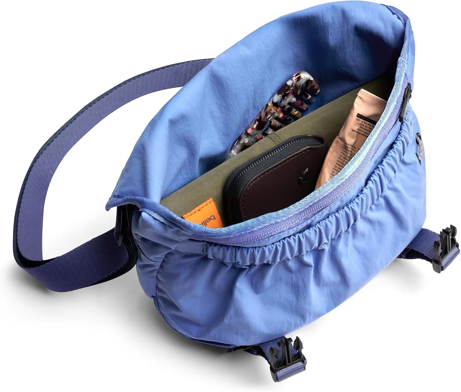 Bellroy Cinch Mini Messenger (6 liter lightweight, compact shoulder bag, water-resistant fabric, effortless organization) - DenimBlue