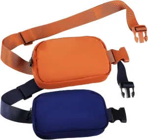 BESPORTBLE 2 Pcs Fanny Pack Purses for Women Men Crossbody Belt Bag Set for Hiking Running Polyester Waist Bag