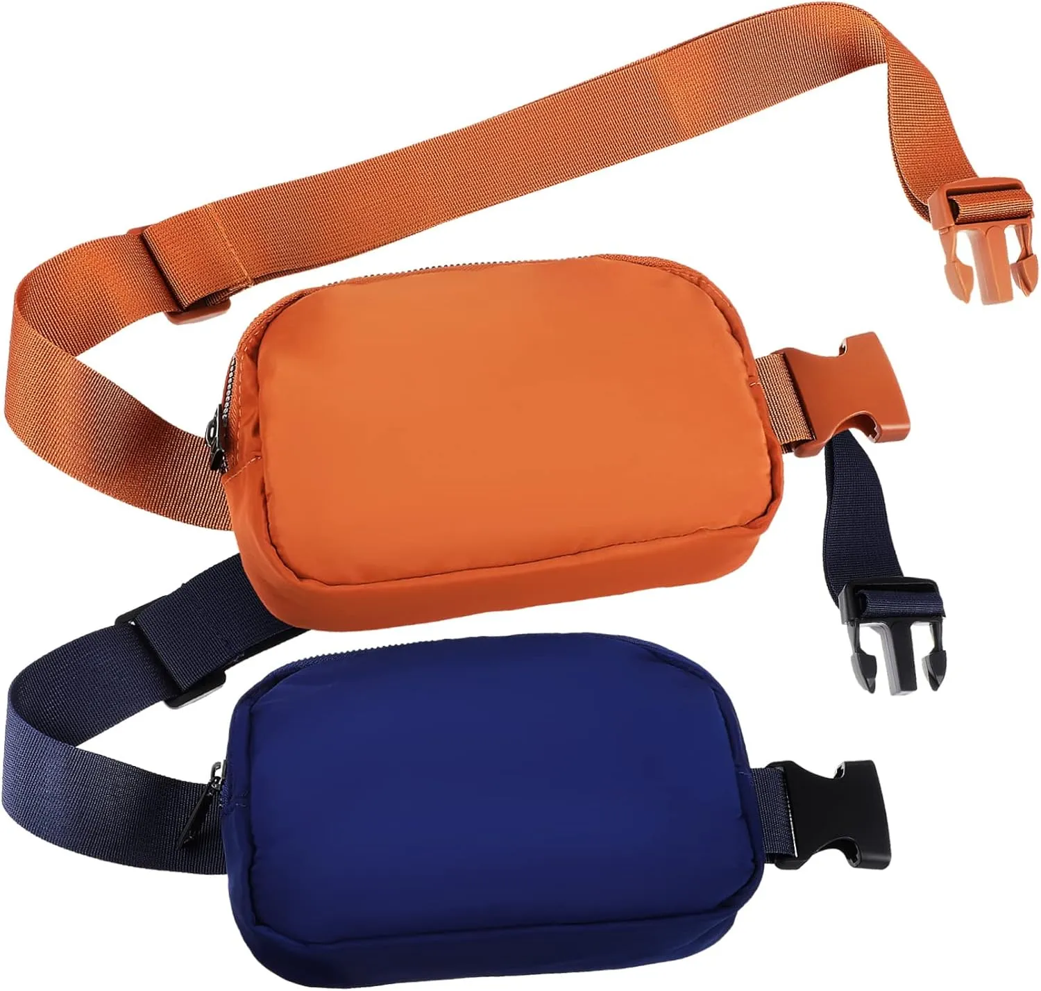 BESPORTBLE 2 Pcs Fanny Pack Purses for Women Men Crossbody Belt Bag Set for Hiking Running Polyester Waist Bag