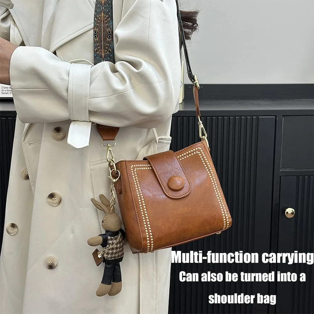 Bootara Bucket Bag, Adjustable Wide Shoulder Strap, Women'S Mini Crossbody Bucket Bag, Suitable for Shopping