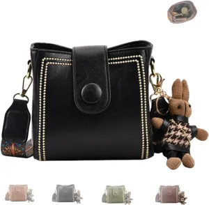 Bootara Bucket Bag, Adjustable Wide Shoulder Strap, Women'S Mini Crossbody Bucket Bag, Suitable for Shopping