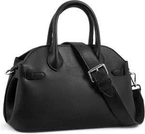 BOSTANTEN Satchel Purses for Women Suede Top Handle Handbags Trendy Medium Crossbody Bag with Adjustable Strap
