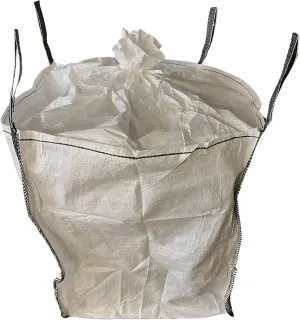 Byson FIBC Duffle Top Flat Bottom Bulk Bag 35 x 35 x 41 inches Holds up to 2200 LBS Can be Closed (10)