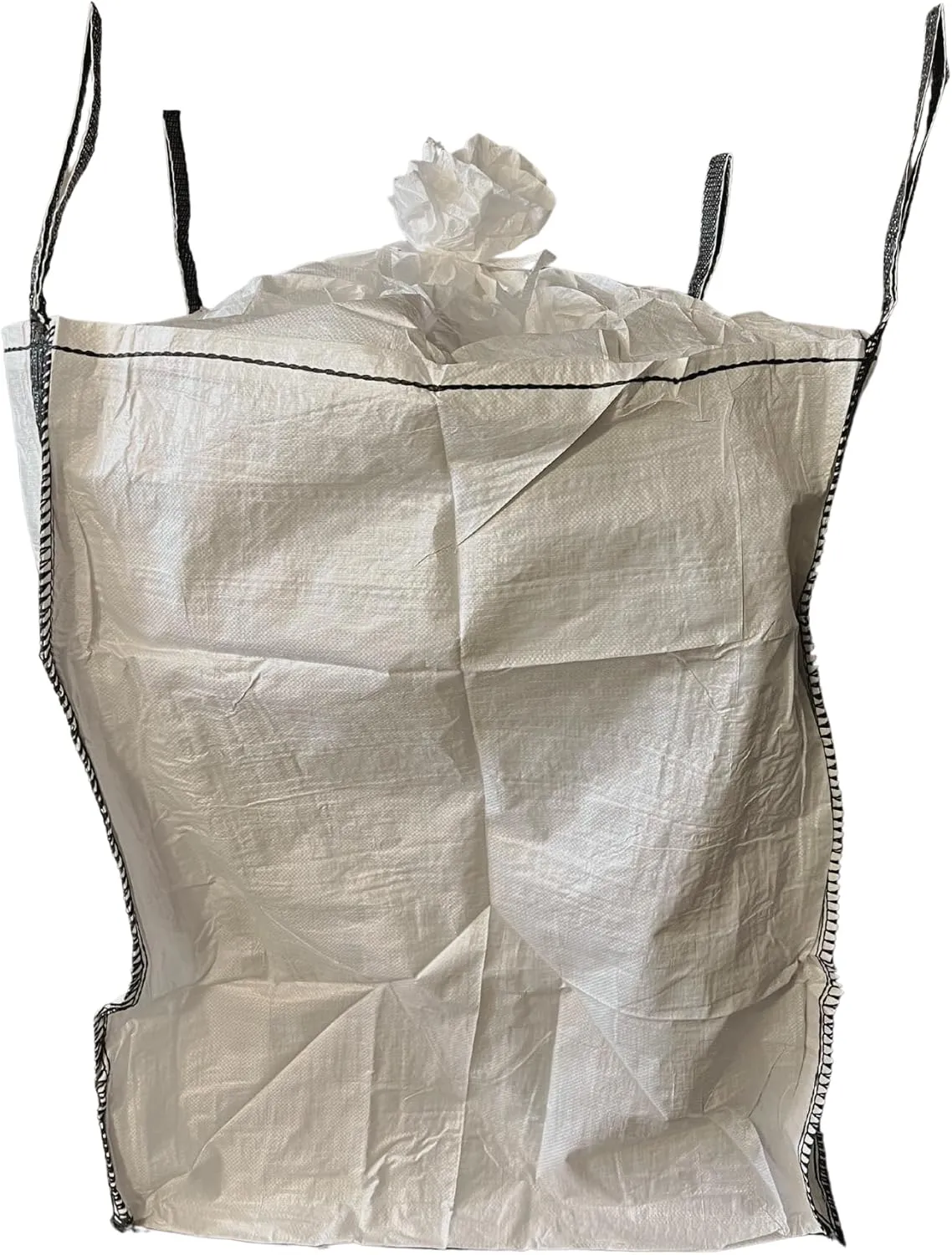 Byson FIBC Duffle Top Flat Bottom Bulk Bag 35 x 35 x 41 inches Holds up to 2200 LBS Can be Closed (10)