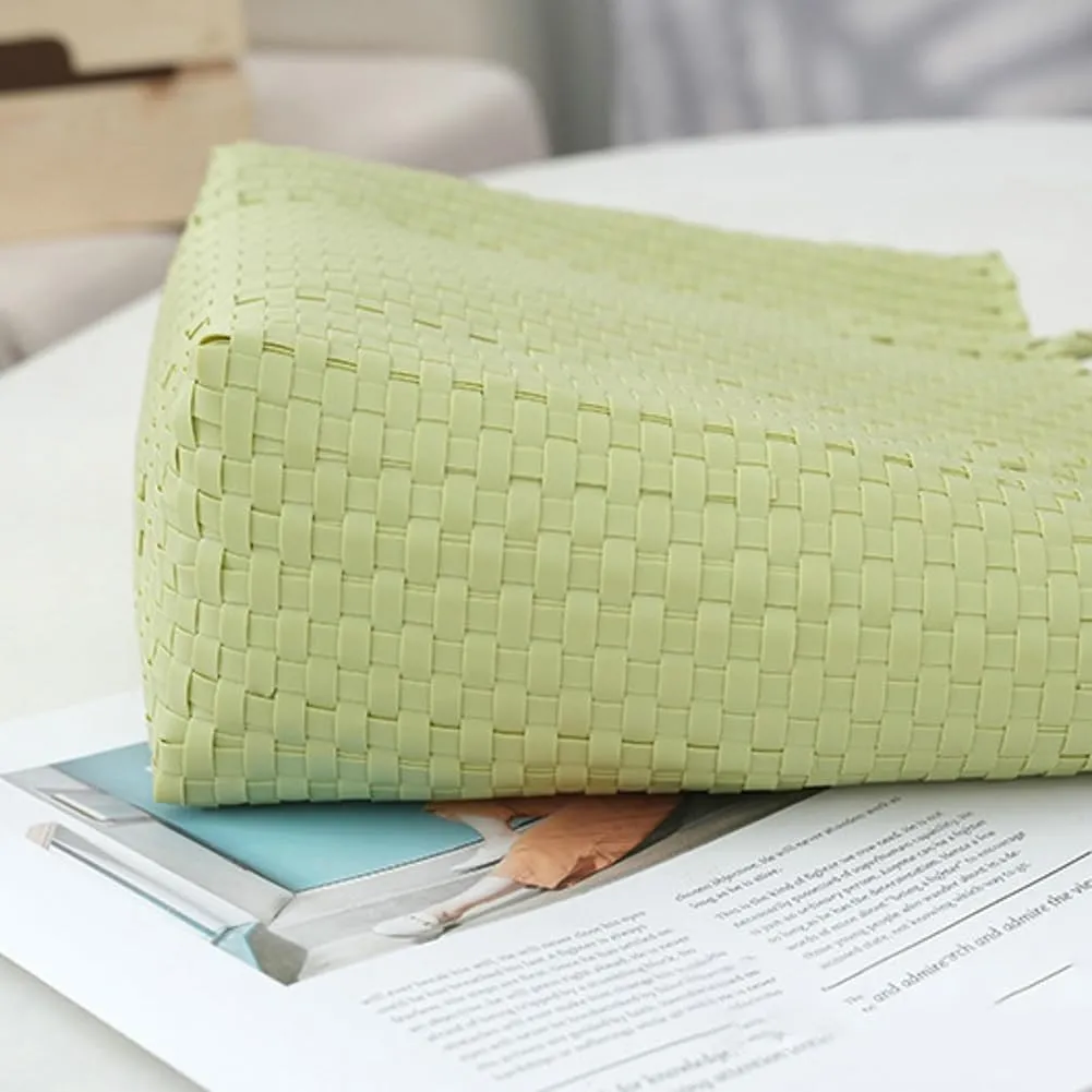 Caistre Women’s PVC Jelly Bag 2025 Summer Beach Woven Top Handle Bag Fashion Travel Tote Handbag Plastic Purse
