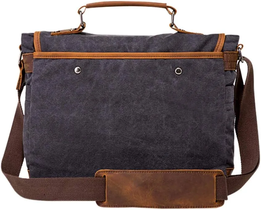 Canvas Crossbody Bag Unisex Retro Messenger Bag Fashion Waterproof Shoulder Satchel