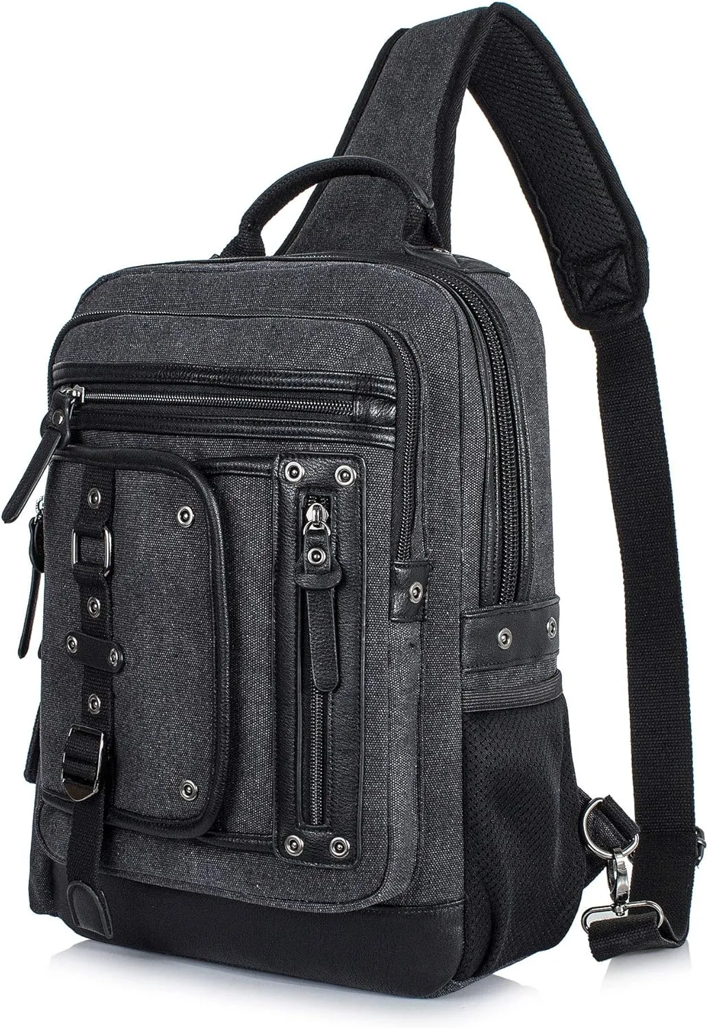 Canvas Messenger Bag Retro Sling Backpack Crossbody Satchel