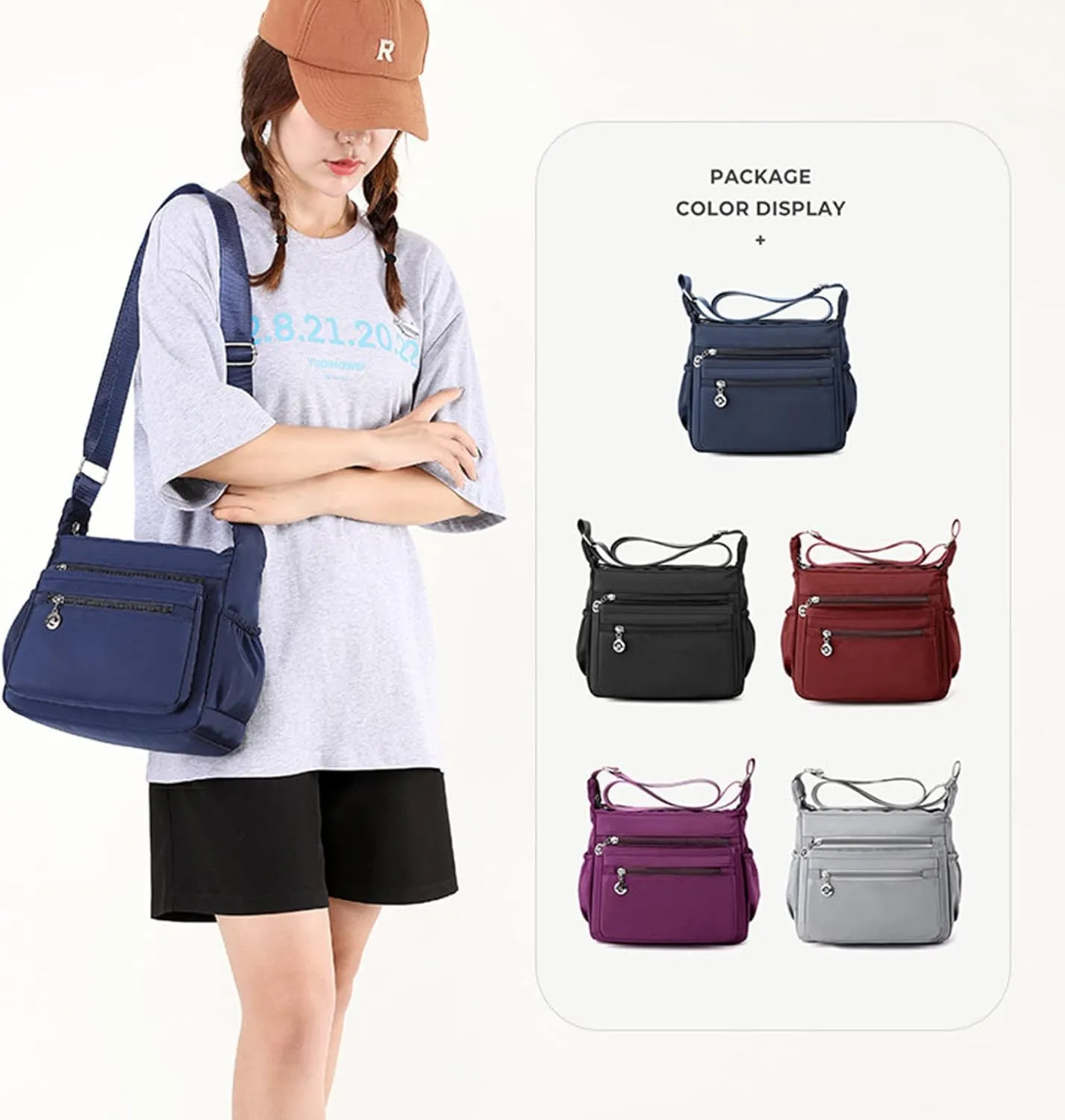 Casual Purses and Shoulder Handbags for Women Cross body Bag Messenger Bags