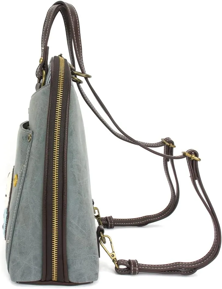 CHALA Convertible Backpack Purse - Women Convertible Shoulder Purse with Adjustable Strap