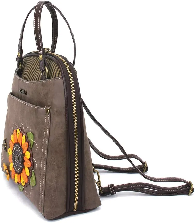 CHALA Convertible Backpack Purse - Women Convertible Shoulder Purse with Adjustable Strap