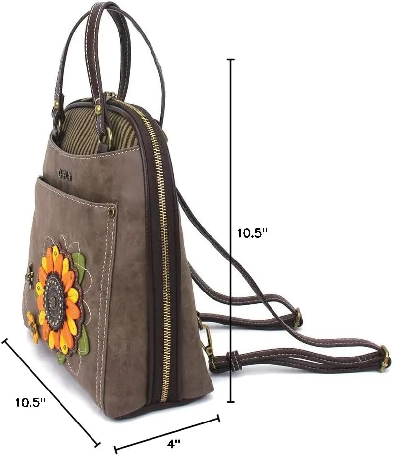 CHALA Convertible Backpack Purse - Women Convertible Shoulder Purse with Adjustable Strap