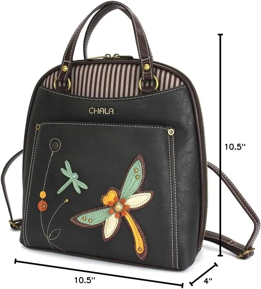 CHALA Convertible Backpack Purse - Women Convertible Shoulder Purse with Adjustable Strap