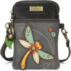 CHALA Dragonfly Cellphone Crossbody Handbag - Convertable Strap