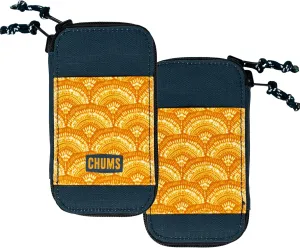 Chums Reversi Polyester Wallet – Reversible Zippered Pouch for Men and Women (Retro Fan Navy)