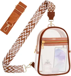 Clear Bag for Stadium Events Approved Concert Travel Outdoors See Through Sports Fan Handbags&Purses