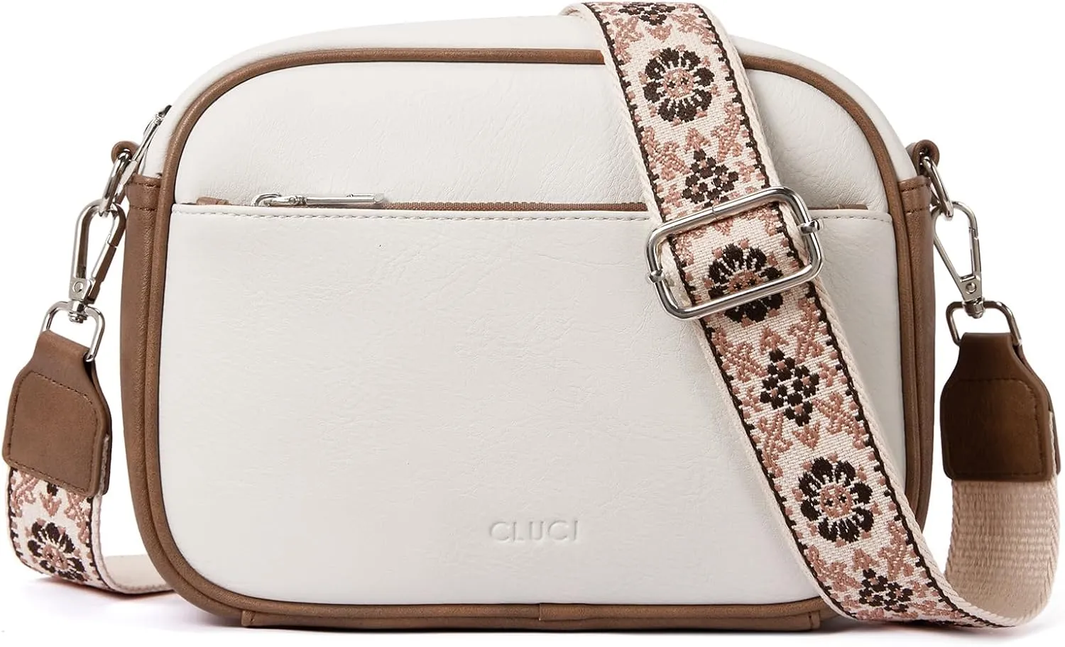 CLUCI Crossbody Bags for Women, Vegan Leather Shoulder Handbags，Purses for Women with Adjustable Wide Strap