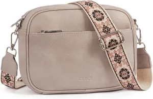 CLUCI Crossbody Bags for Women, Vegan Leather Shoulder Handbags，Purses for Women with Adjustable Wide Strap