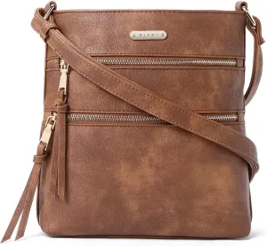CLUCI Crossbody Purses for Women, Medium Size Zipper Pocket Adjustable Strap, Soft Leather Women's Shoulder Handbags