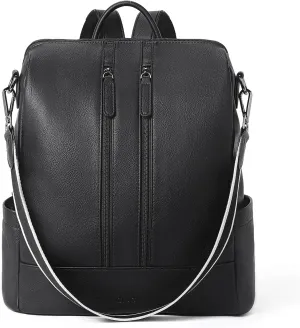 CLUCI Leather Backpack Purse for Women Convertible Large Travel Ladies Designer Fashion Casual College Shoulder Bag