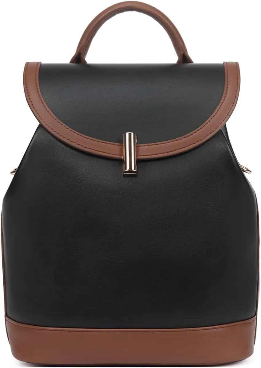CLUCI Leather Backpack Purse for Women Travel Backpack Convertible Shoulder Bag with Adjustable Strap