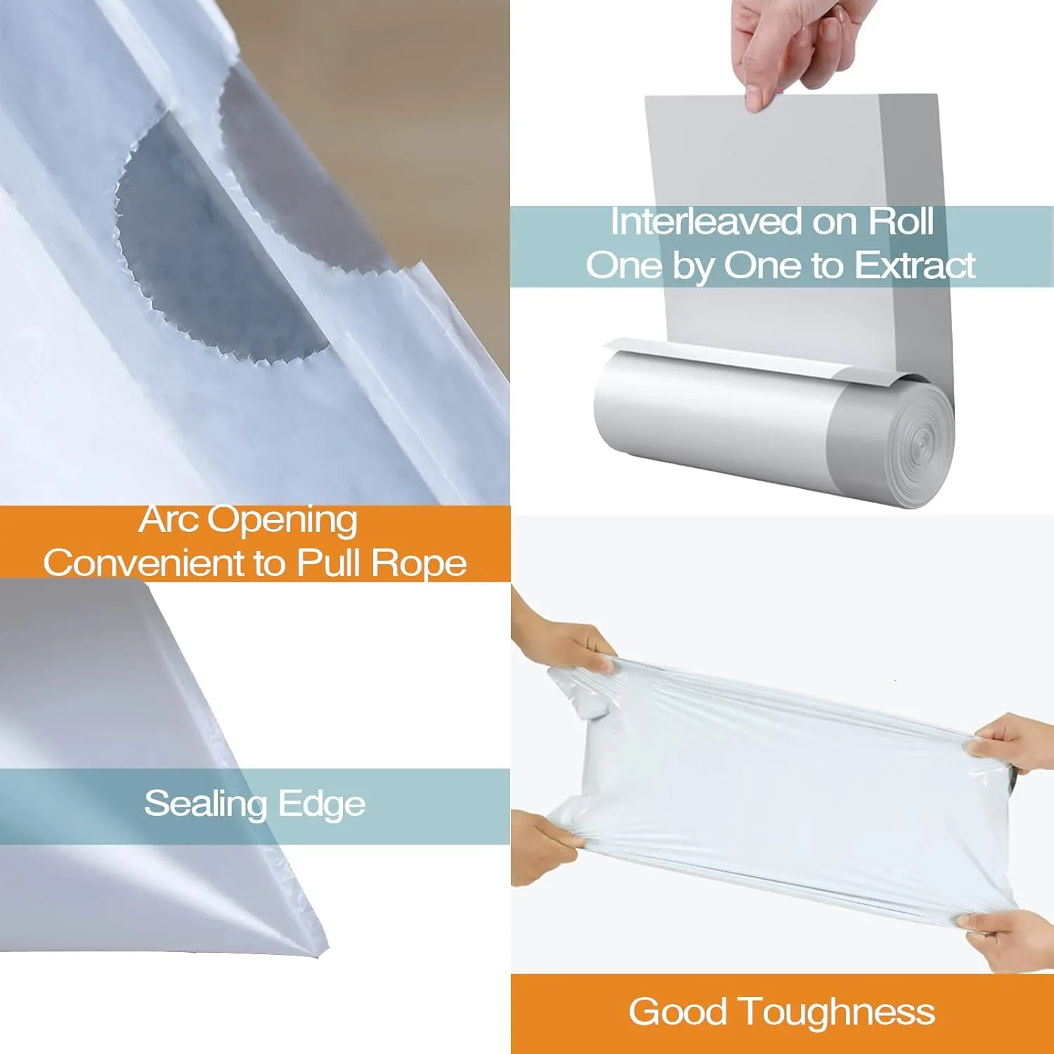 Code K Heavy Duty Drawstring Trash Bags 1.2 Mil THICK 100 Count Compatible with simplehuman Code K Trash Can | 9-12 Gallon 35-45 Liter Heavy Duty White Garbage Can Liners