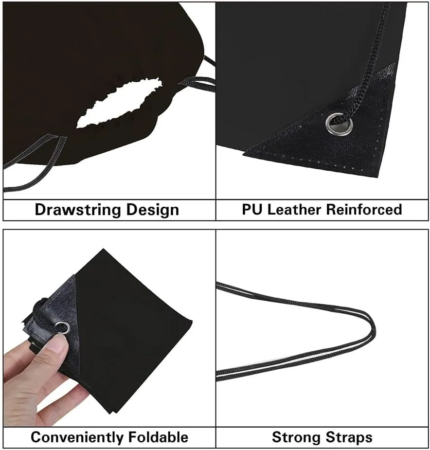 CODOBON 20 Pcs Drawstring Bags, Bulk Drawstring Backpack, Nylon Cinch Draw String Sport Bag, 10 Colors