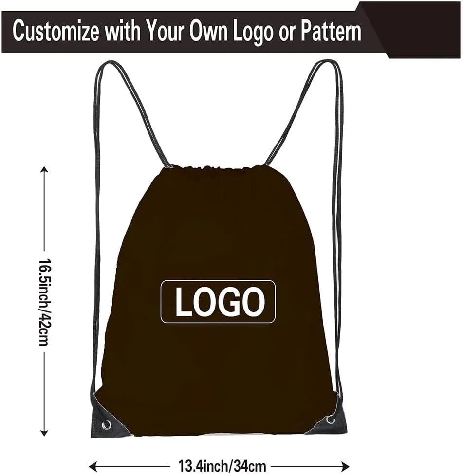 CODOBON 20 Pcs Drawstring Bags, Bulk Drawstring Backpack, Nylon Cinch Draw String Sport Bag, 10 Colors