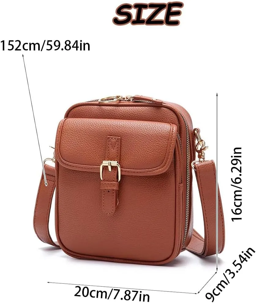 Collaboraten1 Crossbody Bag, Collaborateam Urvashi,Crossbody Anti Theft Leather Bag, Vintage Large Capacity Mini