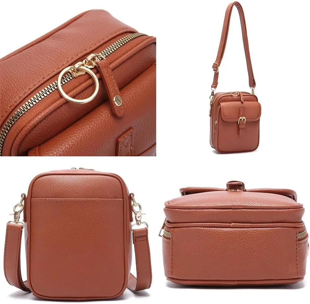 Collaboraten1 Crossbody Bag, Collaborateam Urvashi,Crossbody Anti Theft Leather Bag, Vintage Large Capacity Mini
