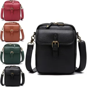 Collaboraten1 Crossbody Bag, UrvashiCrossbody Leather Bag, Retro Double-Layer Large Capacity Mini Crossbody Bags