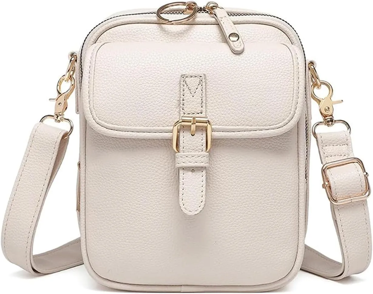 Collaboraten1 Crossbody Leather Bag, Collaborateam Urvashi Vintage Double Layer Large Capacity Anti Theft Shoulder Bags