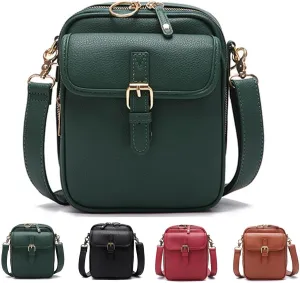 Collaboraten1 Crossbody Leather Bag, Forcipower Crossbody Bag, Collaboration Cross Body Bag, Tojoyride Crossbody Bags for Women, Urvashi Crossbody Leather Bag for Women, Vintage Anti Theft Purse(Green
