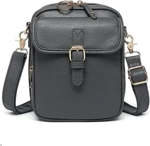 Collaboraten1 Crossbody Leather Bag, UrvashiVintage Double Layer Large Capacity Mini Cross Body Bags