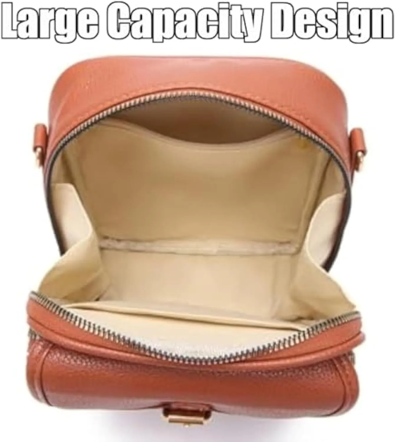 Collaboraten1 Crossbody Leather Bag, Vintage Double Urvashi Collaborateam Tojoyride Anti Theft Purse Bag Large Capacity