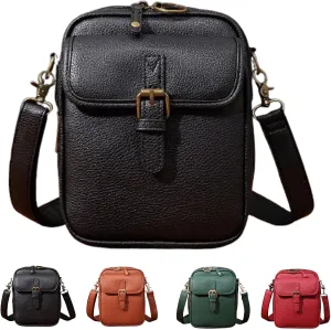 Comebybuy Purse Vintage Mini Messenger Bag, Upgrade Vintage Double Layer Large Capacity Mini Messenger Bag