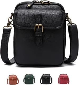 Comebybuy Purse Vintage Mini Messenger Bag, Vintage Large Capacity Messenger Bag, with 10 Card Slots