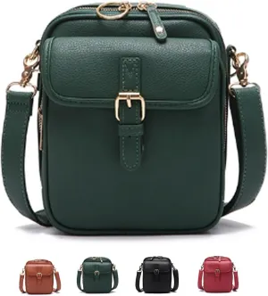 Comebybuy Purse Vintage Mini Messenger Bag, Vintage Large Capacity Messenger Bag, with 10 Card Slots
