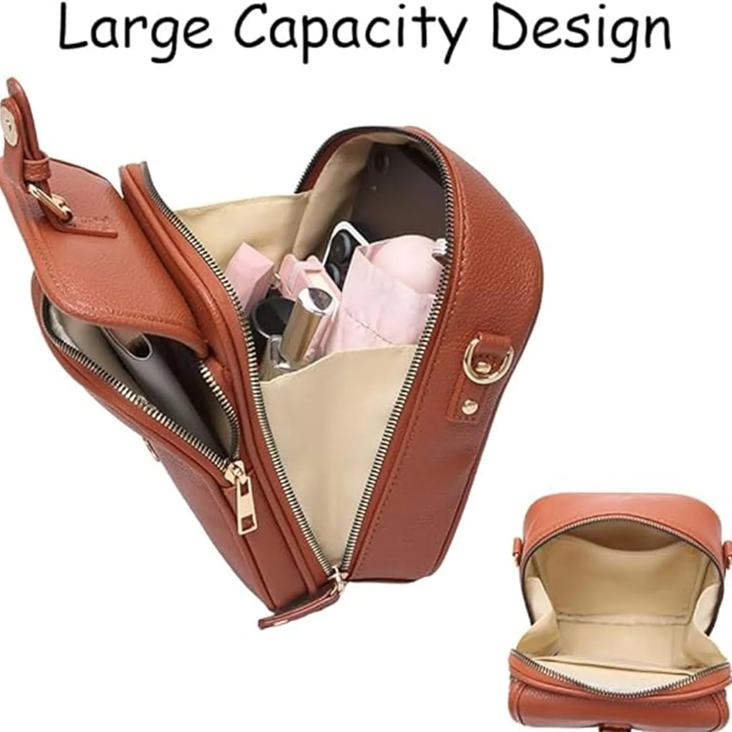 Comebybuy Vintage Large Capacity Messenger Bag, 2025 Upgrade Vintage Double Layer Large Capacity