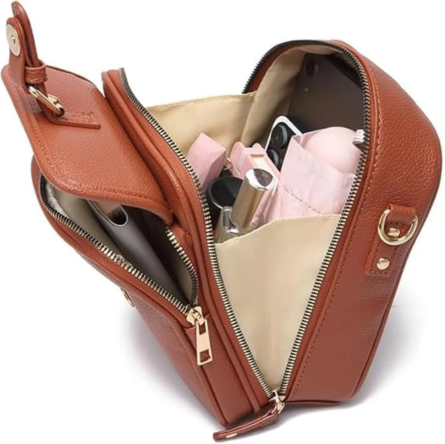 Comebybuy Vintage Large Capacity Messenger Bag, Upgrade Capacity Mini Messenger Bag,Vintage Messenger Bag with Card Slots