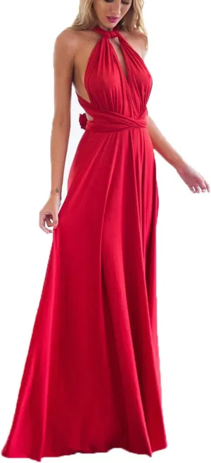Convertible Warp Maxi Dress Multi Way Wear Party Wedding Bridesmaid Long Dresses
