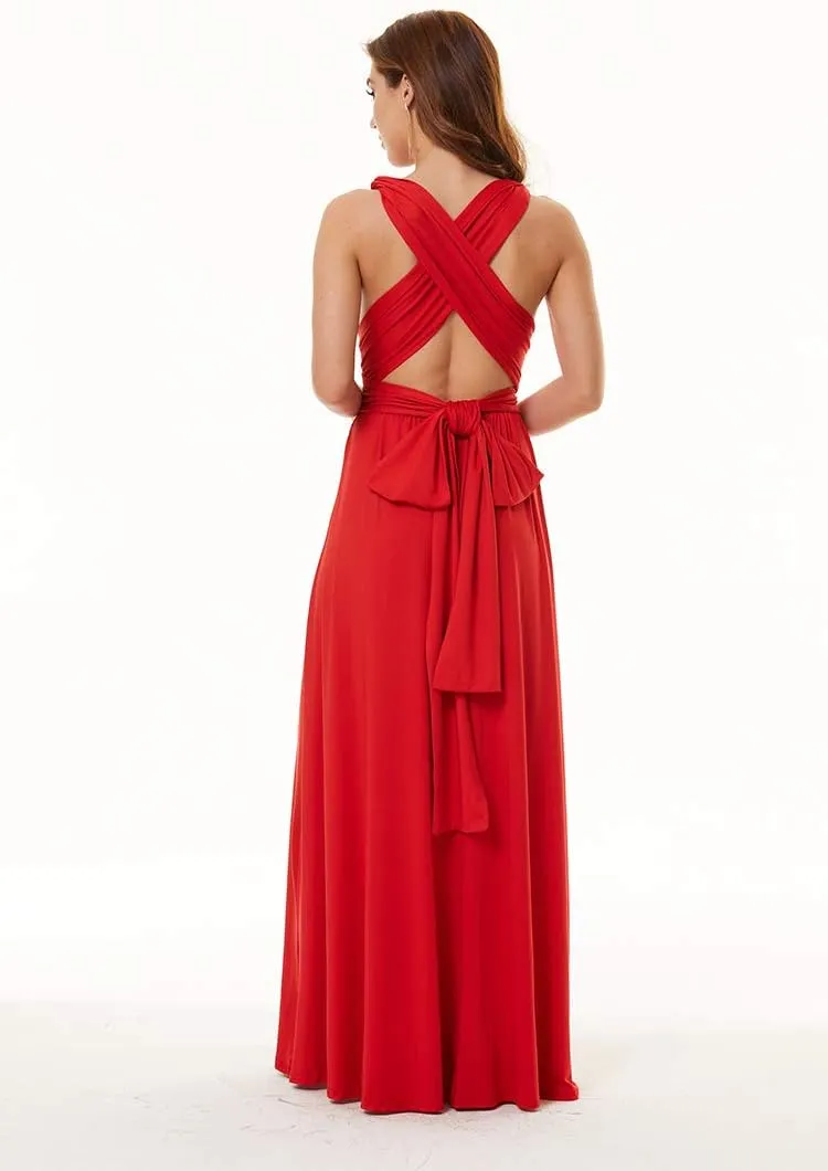 Convertible Warp Maxi Dress Multi Way Wear Party Wedding Bridesmaid Long Dresses