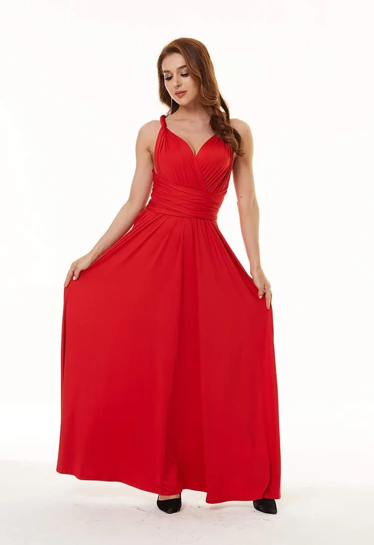 Convertible Warp Maxi Dress Multi Way Wear Party Wedding Bridesmaid Long Dresses